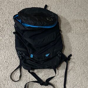Sleek Black and Blue Men's Backpack